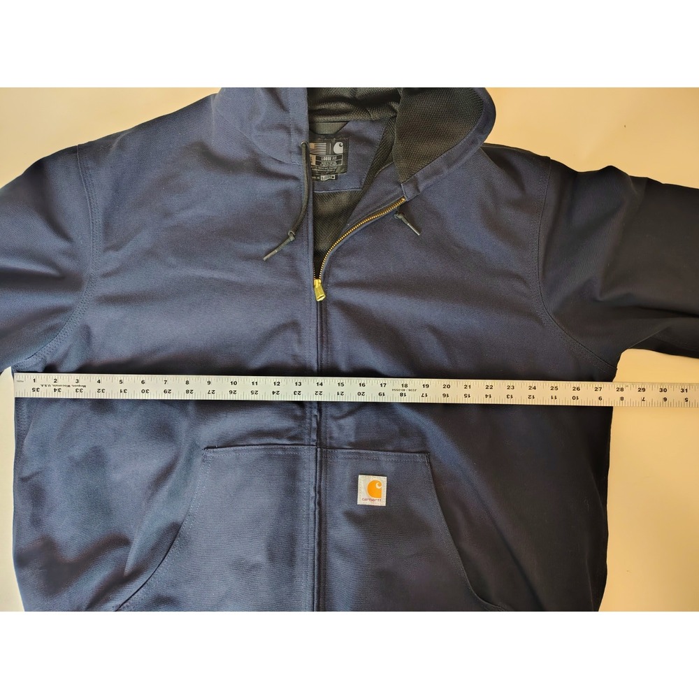 Carhartt Loose Fit Jacket Navy Blue Mens XL - Picture 4 of 10